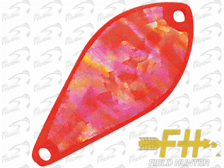 Колеблющаяся блесна Field Hunter Gold Rush Shell 3gr #21 Fluorescent Red