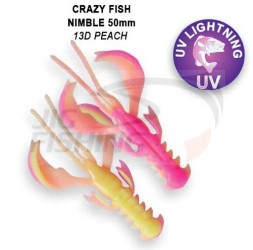 Мягкие приманки Crazy Fish Nimble Floating 3.2&quot; #13D Peach
