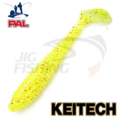 Мягкие приманки Keitech Swing Impact FAT 6.8&quot; #PAL01 Chartreuse Red Flake