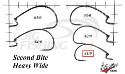 Офсетные крючки Varivas Second Bite Heavy Wide #5/0 (5шт/уп)