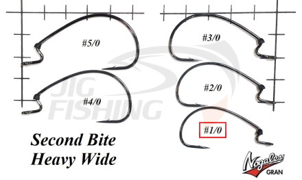 Офсетные крючки Varivas Second Bite Heavy Wide #5/0 (5шт/уп)