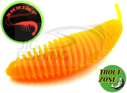 Мягкие приманки Trout Zone Plamp 1.6&quot; Peach Shrimp