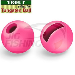 Вольфрамовые головки с вырезом Trout Fluo Pink 2.8mm 0.2gr (5шт/уп)
