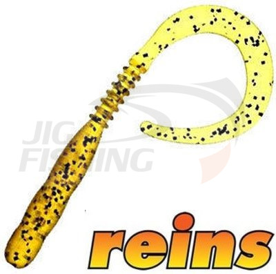 Мягкие приманки Reins Curly Curly 4&quot; #429 Motor Oil Pepper