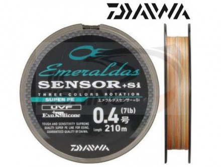 Шнур плетеный Daiwa Emeraldas Sensor+Si 210m #0.4 7lb