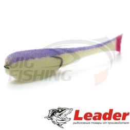 Поролоновые рыбки Leader 110mm #02 White Violet