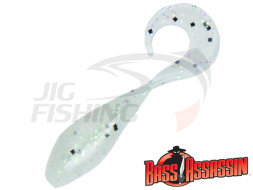 Мягкие приманки Bass Assassin Curly Shad 2&quot; #CSA35435 Green Moon