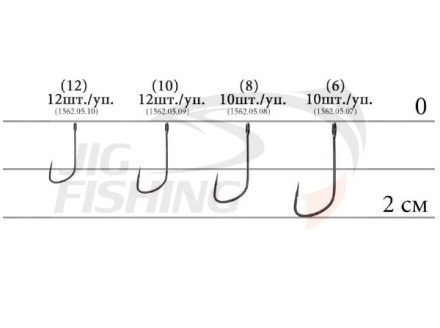 Крючок одинарный Decoy Finesse Single 32 #10