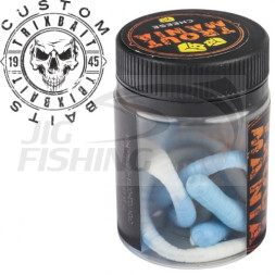 Мягкие приманки Trixbait Trout Mania Fat Worm 3&quot; #207 Blue White Cheese