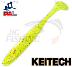 Мягкие приманки Keitech Easy Shiner 3&quot; #PAL01 Chartreuse Red Flake