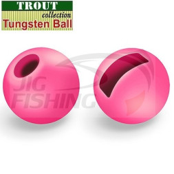 Вольфрамовые головки с вырезом Trout Fluo Pink 3.3mm 0.35gr (5шт/уп)