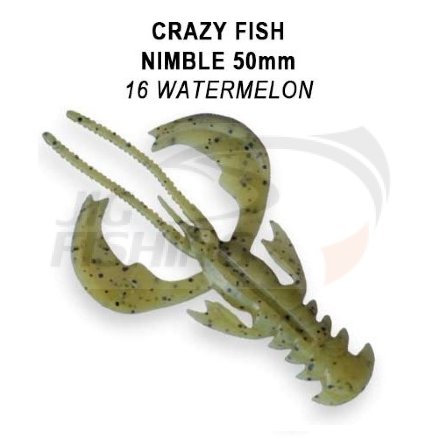 Мягкие приманки Crazy Fish Nimble Floating 3.2&quot; #16 Watermelon