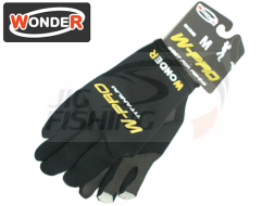 Перчатки Wonder Black без трех пальцев WG-FGL014 #XL