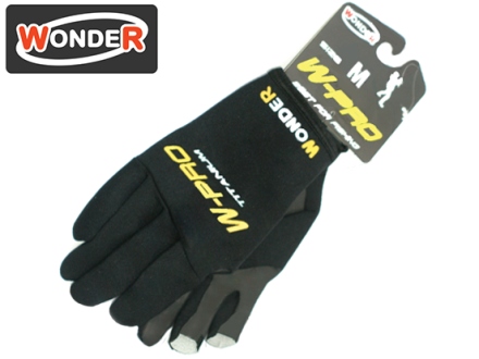 Перчатки Wonder Black без трех пальцев WG-FGL014 #XL