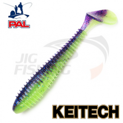 Мягкие приманки Keitech Swing Impact FAT 6.8&quot; #PAL06 Violet Lime Belly