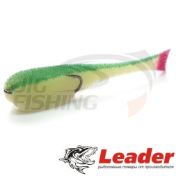 Поролоновые рыбки Leader 110mm #04 White Green