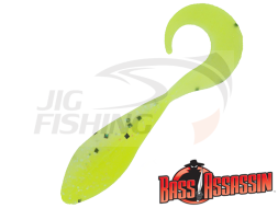 Мягкие приманки Bass Assassin Curly Shad 2&quot; #CSA35475 Limetreuse Ghost