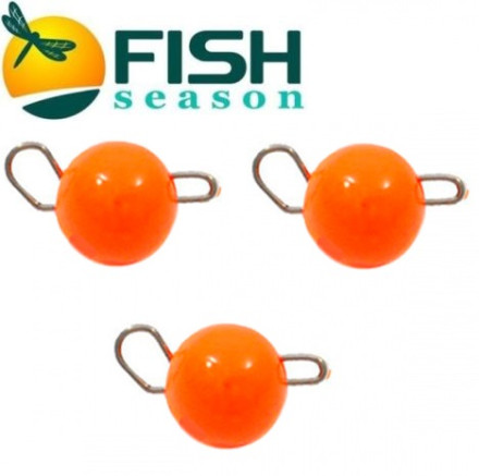 Груз чебурашка разборная Fish Season Orange вольфрам 1.5гр (3шт/уп)