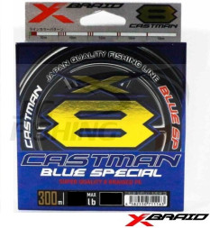 Шнур X-Braid Castman Blue-SP X8 300m Multicolor #2.5 0.260mm 46lb