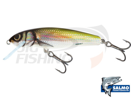 Воблер  Salmo Minnow 70mm 6gr #M7F-HBL