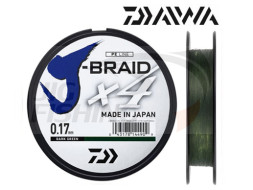 Шнур Daiwa J-Braid X4 135m Dark Green #2 0.19mm 10.2kg