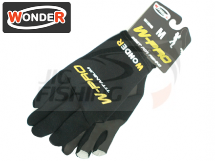Перчатки Wonder Black без трех пальцев WG-FGL015 #XXL