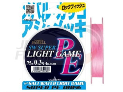 Шнур Yamatoyo SW Super Light Game PE 75m #0.3 4Lb