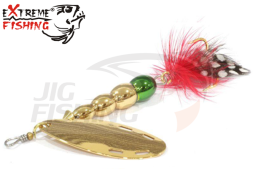 Блесна вертушка Extreme Fishing Certain Addiction #3 12gr #02 G/FluoGreen/G