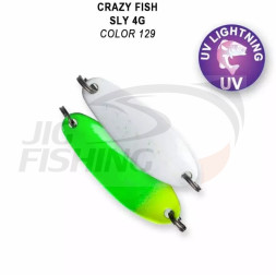Блесна колеблющаяся Crazy Fish Sly 4gr #129