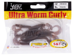 Мягкие приманки Lucky John Ultra Worm Curly 2&quot; #S19