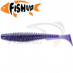 Мягкие приманки FishUp U-Shad 4&quot; #060 Dark Violet Peacock &amp; Silver