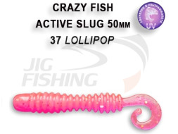 Мягкие приманки Crazy Fish Activ Slug 2&quot; 37 Lollipop