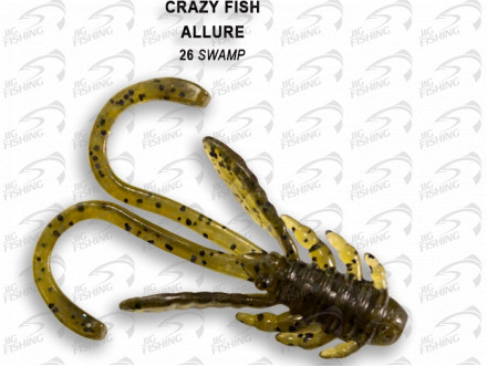 Мягкие приманки Crazy Fish Allure 1.6&quot;   26 Swamp