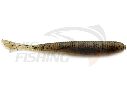 Мягкие приманки Bait Breath Fish Tail 3.3&quot; #120 Green Pumpkin Seed