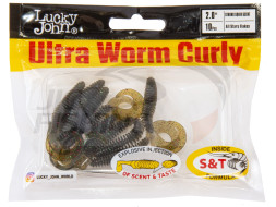 Мягкие приманки Lucky John Ultra Worm Curly 2&quot; #S21