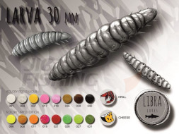 Мягкие приманки Libra Lures Larva 35mm #001 White