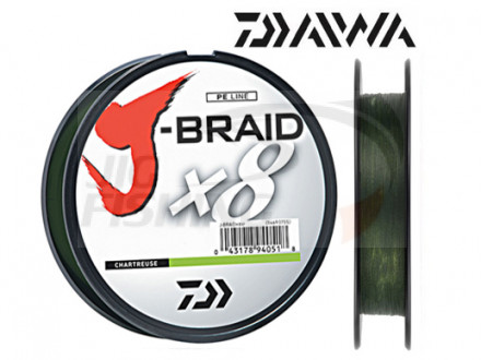 Шнур Daiwa J-Braid X8 150m Dark Green #0.6 0.06mm 4kg