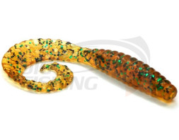 Мягкие приманки Bait Breath Curly Grub 4.5&quot; #Ur24 Pumpkin Green Seed