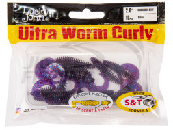 Мягкие приманки Lucky John Ultra Worm Curly 2&quot; #S63