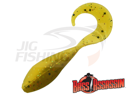 Мягкие приманки Bass Assassin Curly Shad 2&quot; #CSA35540 Chicos Red Ear