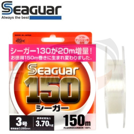 Флюорокарбон Kureha Seaguar 150m #1.0 0.165mm 1.35kg