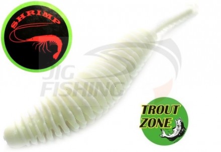 Мягкие приманки Trout Zone Plamp 1.6&quot; White Shrimp