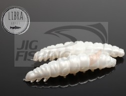 Мягкие приманки Libra Lures Larva 35mm #004 Silver Pearl