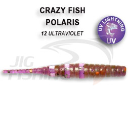 Мягкие приманки Crazy Fish Polaris 1.2&quot; 12 Ultraviolet