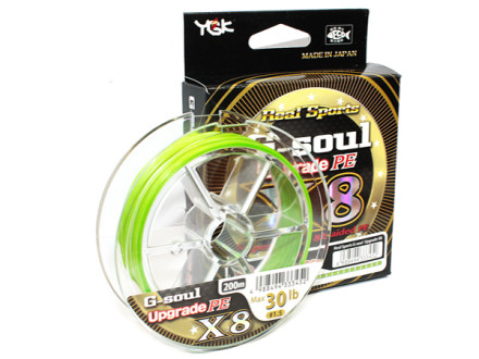 Шнур плетеный YGK G-Soul Upgrade PE X8 200m #4 0.35mm 27.2kg