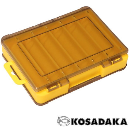 Коробка рыболовная Kosadaka TB-S31E-Y двухсторонняя 14х10.5х3cm