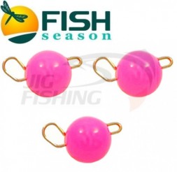 Груз чебурашка разборная Fish Season Pink вольфрам 0.8гр (4шт/уп)