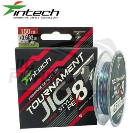 Шнур Intech Tournament Jig Style PE X8 Multicolor 150m #0.8 0.148mm 5.5kg