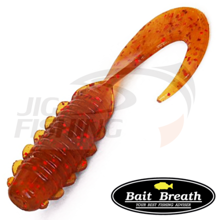 Мягкие приманки Bait Breath Micro Grub 1&quot; #Ur23 Pumpkin Red