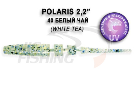 Мягкие приманки Crazy Fish Polaris 2.2&quot;    40 White Tea/Blu/Black/Gold